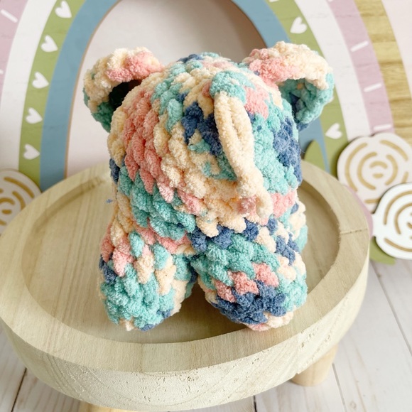 Hand Crochet Baby Elephant Plush - Picture 4 of 4